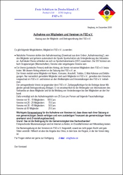 Aufnahme von Mitgliedern